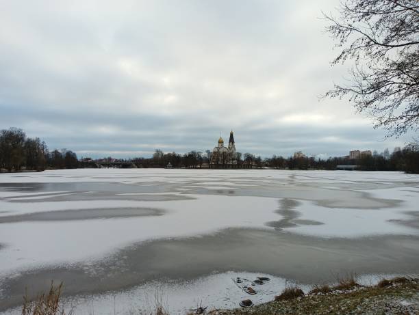 istock church on the lake on a winter day 1460066158