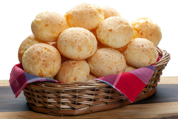 istock Cheese bread basket, Brazilian snack, cheese bread 1460067153