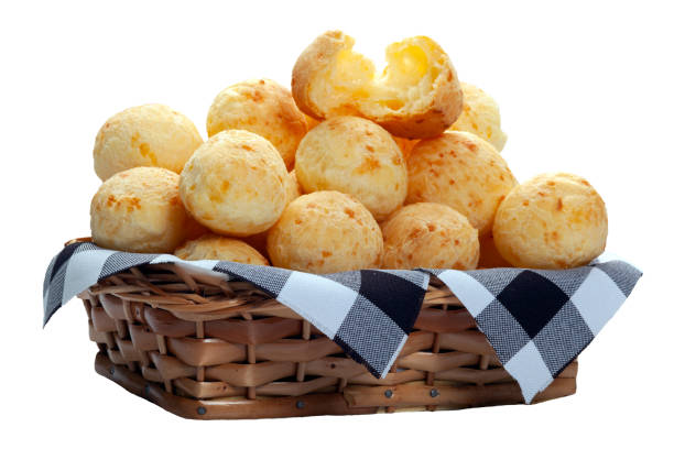 istock Cheese bread basket, Brazilian snack, cheese bread 1460067447