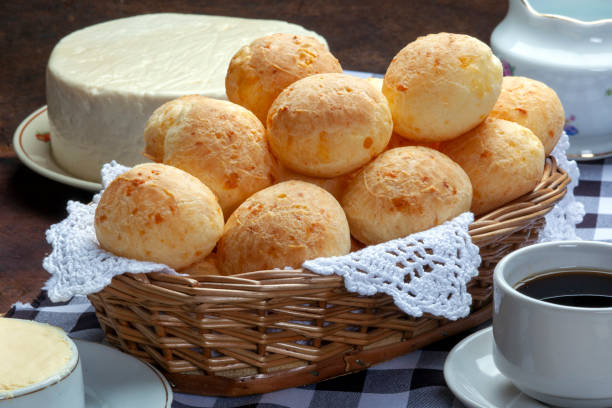 istock Cheese bread with cup of coffee 1460067526