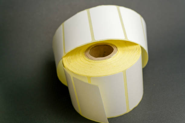 istock Rolls of white labels isolated. 1460067969