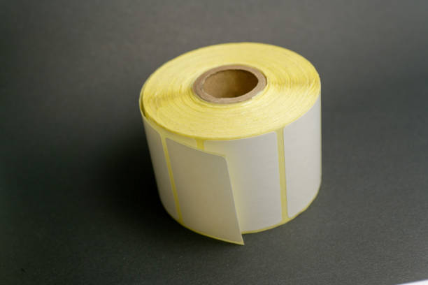 istock Rolls of white labels isolated. 1460067975