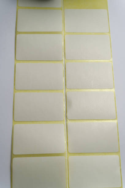 istock Rolls of white labels isolated. 1460067979