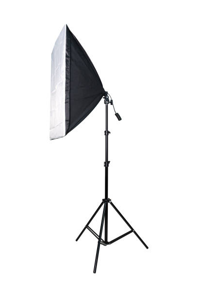 istock Softbox photo lighting studio, Lighting kit for studio. Isolated on white background. 1460077432