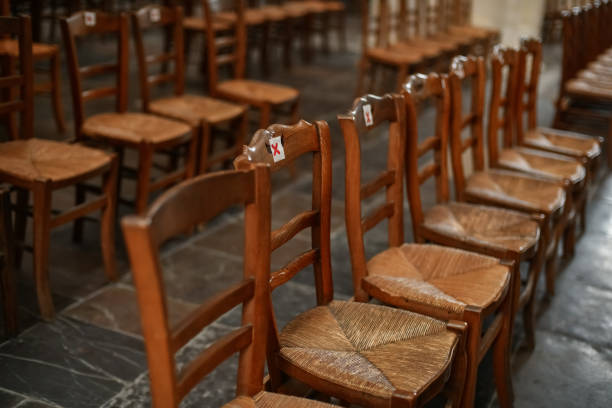 istock A church with empty seats during coronavirus pandemic Covid-19. 1460078856