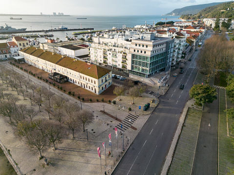 Aerial view, Setubal, District of Setubal, Portugal, Europe