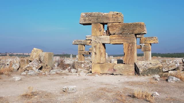 Ruins od Ancient City of Blaundus in Uşak, Turkey