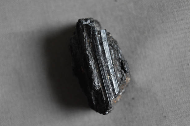 istock Black tourmaline mineral on collection 1460085799