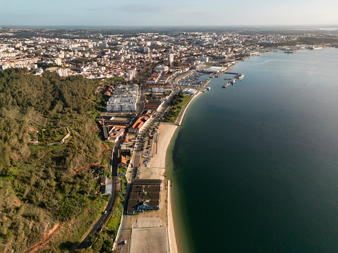 Aerial view, Setúbal, Portugal, Coastline, Beach