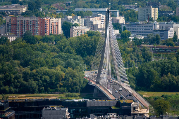 Warsaw city view in Poland