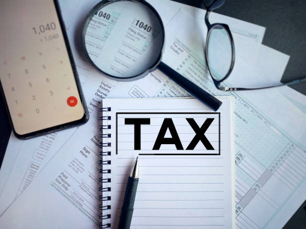 tassa - 1040 tax form foto e immagini stock