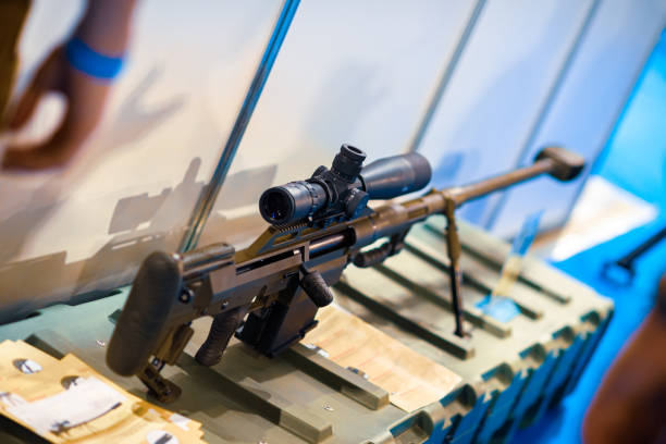 istock Single-shot long-range large-caliber rifle caliber 14.5 114 1460098022
