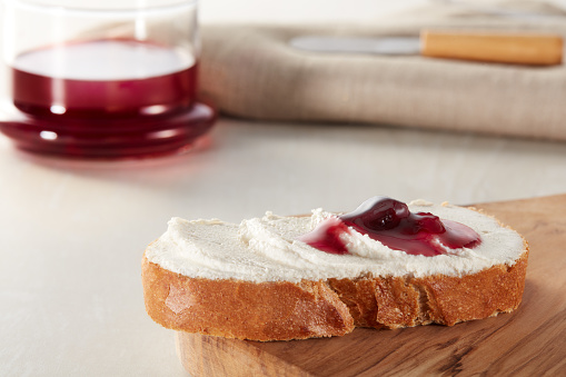 Homemade Bruschetta With Jam