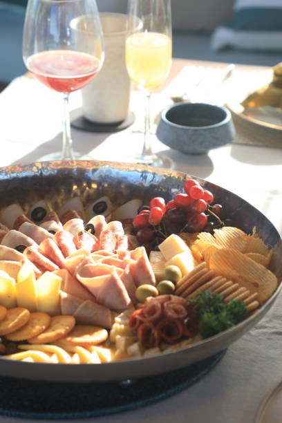 istock Luxury seafood arranged on a plate placed on a cruise ship 1460101409