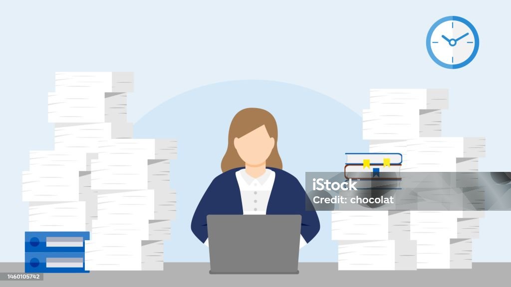Busy Now Office Busy Businessman Stock Illustration - Download Image Now - Adult ...