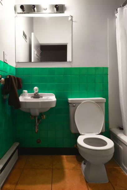 istock Vintage bathroom in a hotel 1460105781