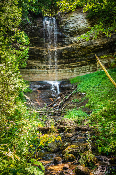 istock Tranquil Tall Munising Falls Summer Northern Michigan 1460109354