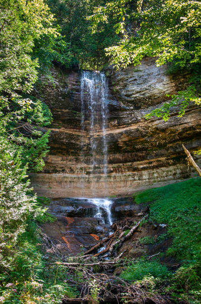 istock Tranquil Tall Munising Falls Summer Northern Michigan 1460109591
