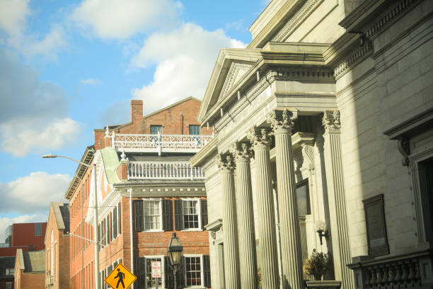 istock Rhode Island Buildings River Water columns old building 1460111625