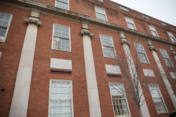 istock Rhode Island Buildings River Water columns old building 1460111830
