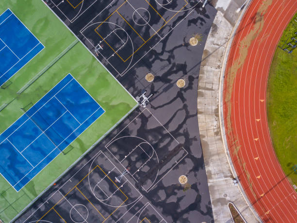 Aerial Views over Sports Complex