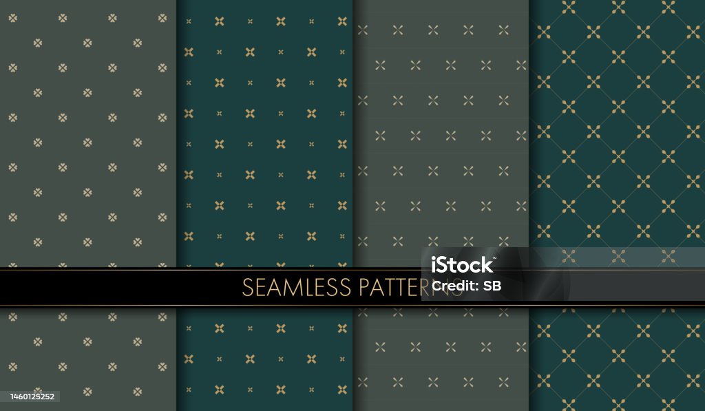 Steamless Patterns Set Of Seamless Patterns Vector Illustration Stock Illustration ...