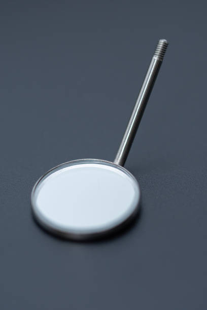 istock non-sterile dental consultation plastic spatula with mirror no. 5 with protective cap: peel off 1460136162
