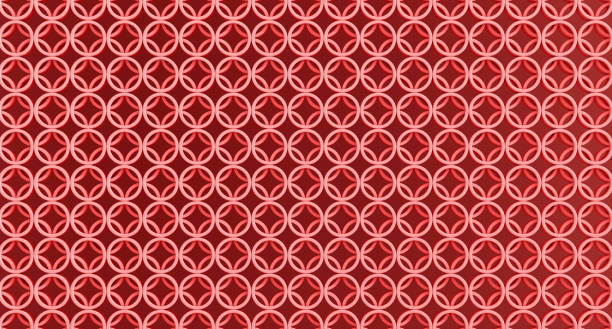 istock intertwined circular patterned wall minimalist chinese style arranged in a pattern used for background cosmetic advertisement, 3D Rendering 1460144614