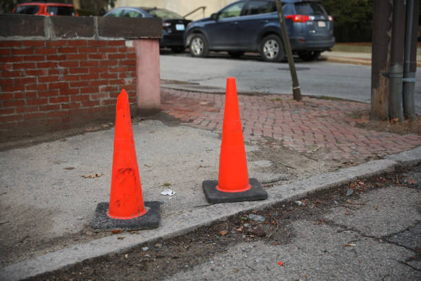 istock construction cones middle of street roadblock danger orange 1460148668
