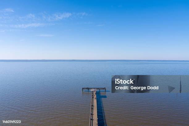 The Fairhope Municipal Pier Stock Photo - Download Image Now - Aerial View, Alabama - US State, Bay of Water