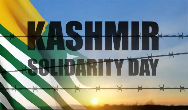 Vector illustration of Kashmir Solidarity Day concept