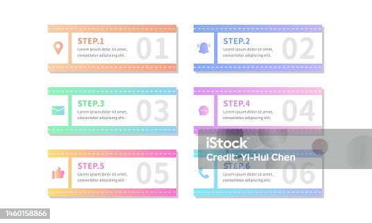 istock A business infographic of the ticket pattern, a diagram template used to describe the steps 1460158866