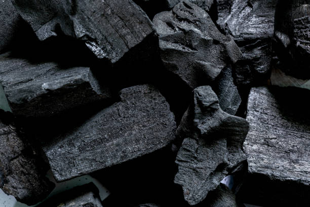 istock Charcoal,Black charcoal texture background.Close up. 1460160676