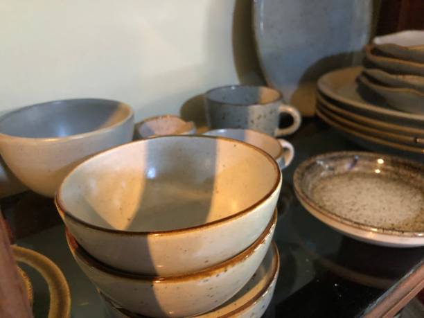 istock luxury ceramic mug, pot and bowl handcraft 1460167538