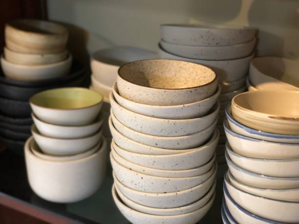 istock luxury ceramic mug, pot and bowl handcraft 1460167550