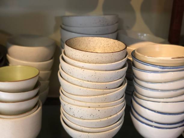 istock luxury ceramic mug, pot and bowl handcraft 1460167608
