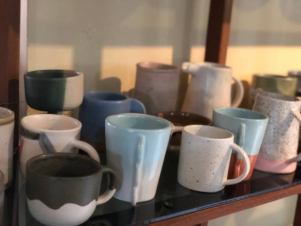 istock luxury ceramic mug, pot and bowl handcraft 1460167640