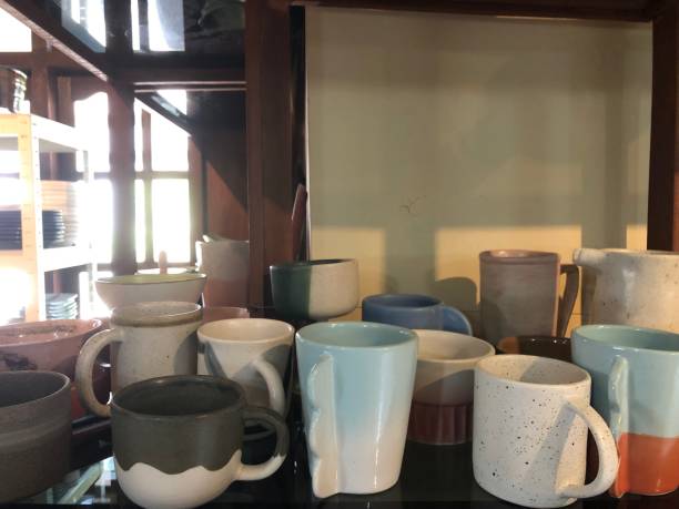 istock luxury ceramic mug, pot and bowl handcraft 1460167680