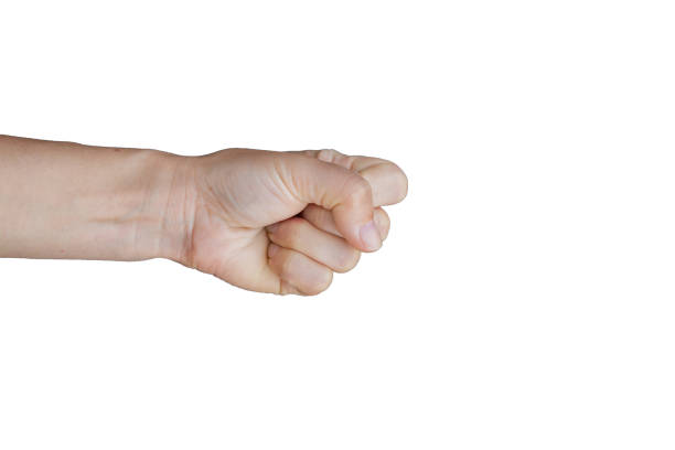 istock young female hand on a white background close-up 1460168363