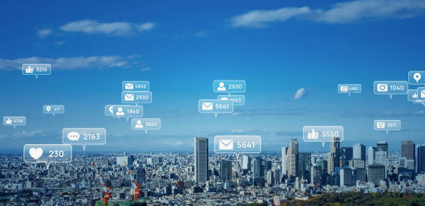 istock Social networking service concept. SNS marketing. App notification. 1460170408