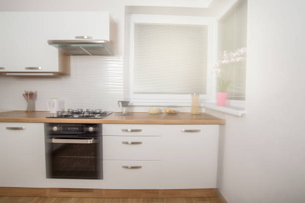 istock Blur modern  kitchen with gas stove for a background 1460172176