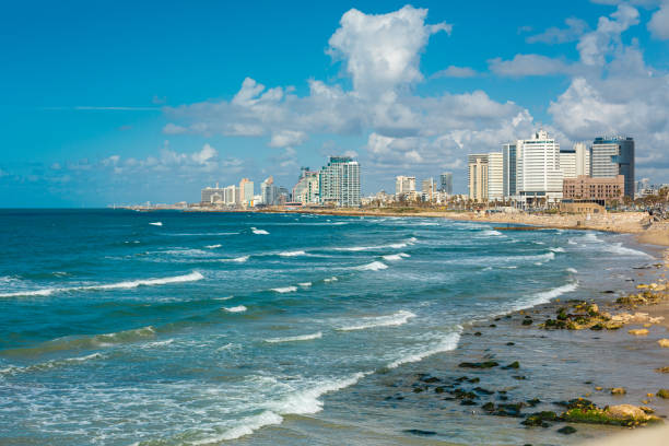 istock Seashore, panoramic view of Tel Aviv. Vacation in Israel 1460177340