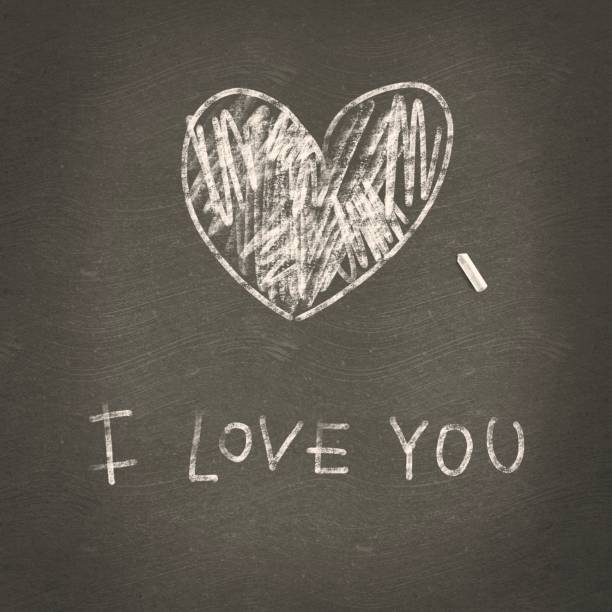 istock Valentine’s Day chalk picture asphalt I love you ILU 1460183021