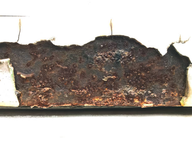 istock Car paint that started to peel off and dent and already looked rusty 1460188973