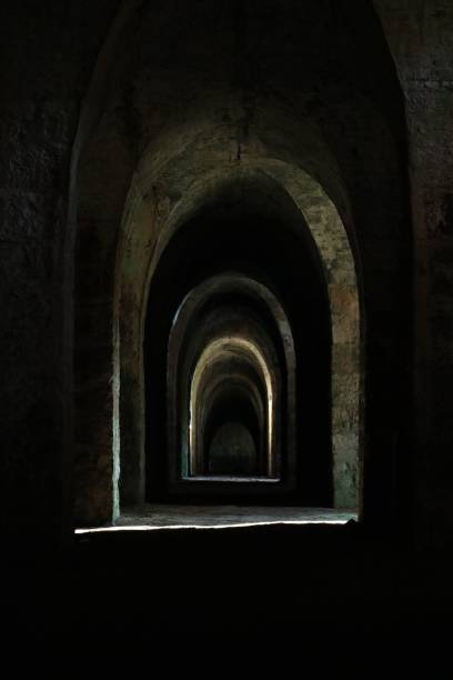 istock View of an underground, stone room 1460198767