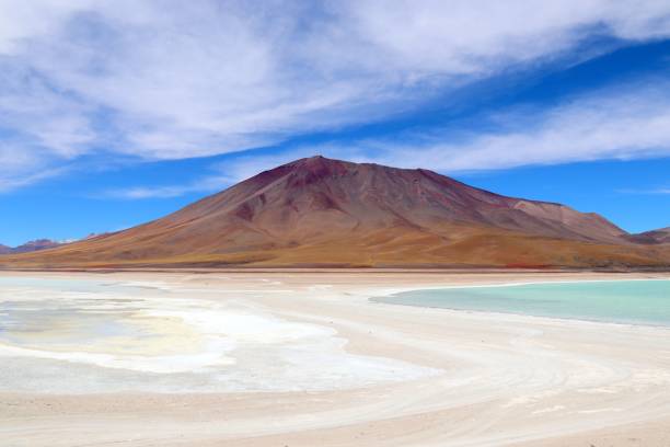 istock White surface with a sand mountain in the background, Salar de Uyuni, Bolivia 1460201908
