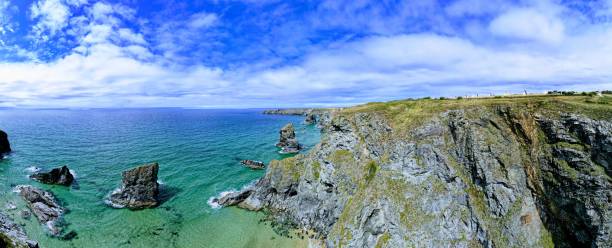 istock Panoramic view of a rocky coastline 1460203184