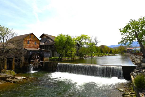 istock Beautiful view of a water mill 1460203447