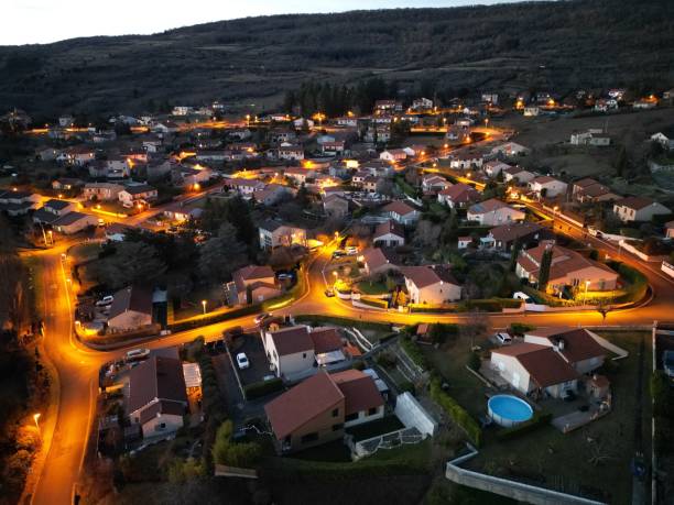 Free Stock Photo of Aerial View of a Village in the Mountains ...
