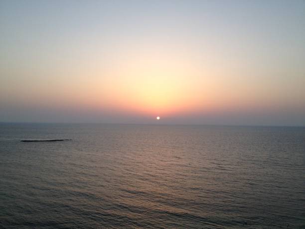 Sun and amazing colors and reflections on the waters of the Red Sea in Sharm-El-Sheikh.